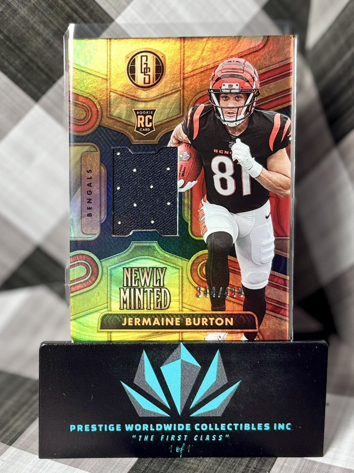 Jermaine Burton 2024 Gold Standard Newly Minted Rookie Patch /499 #NMM-JBN Cincy