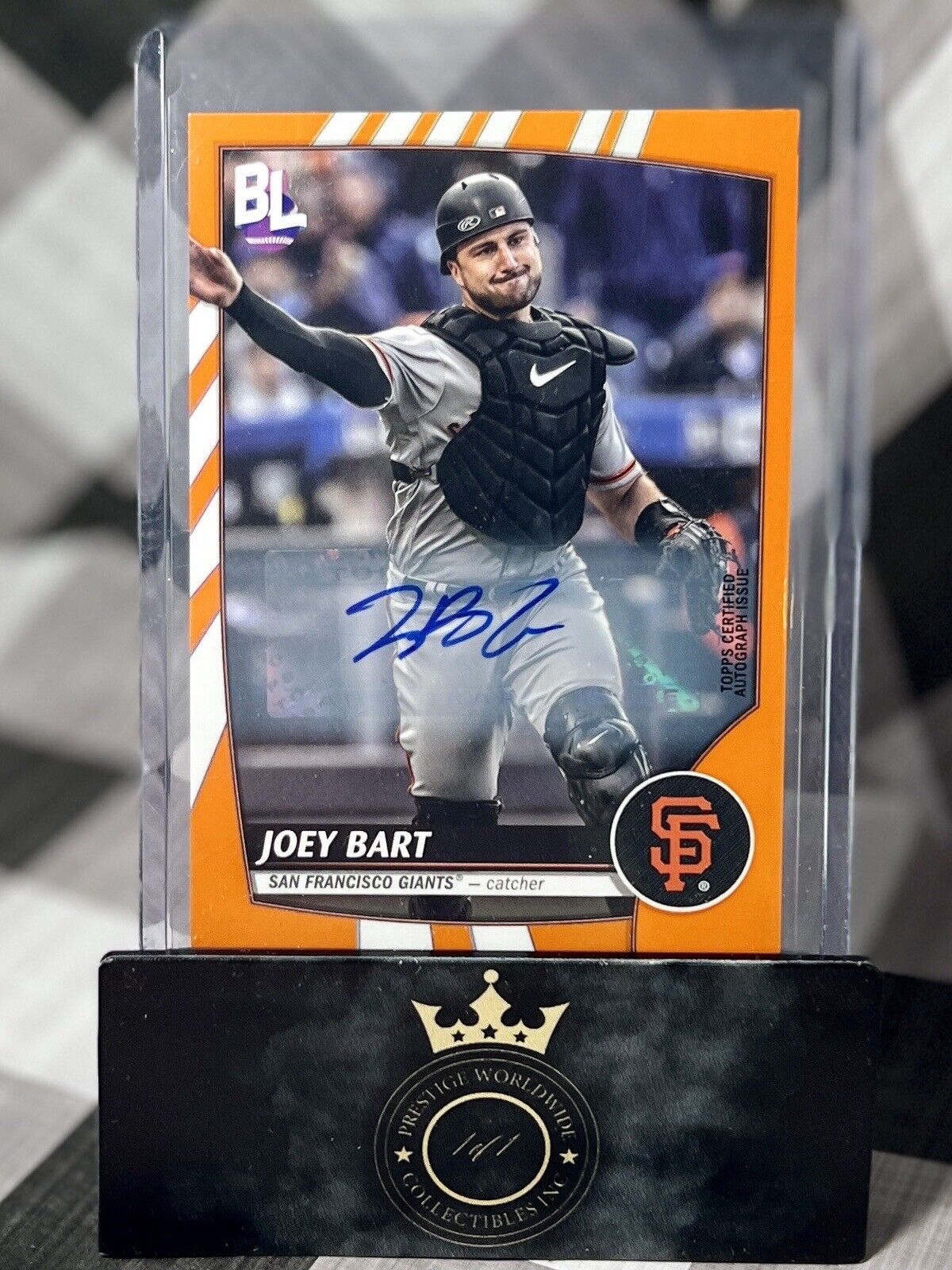 Joey Bart 2023 Topps Big League Orange Auto #160 San Francisco Giants