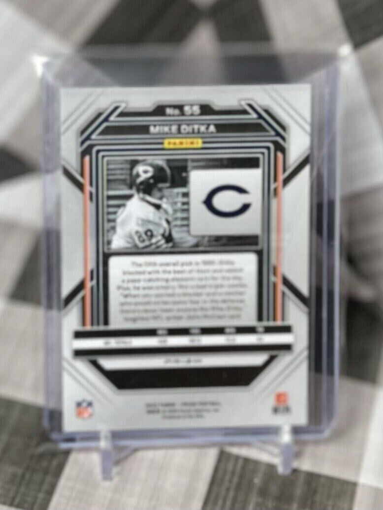 ๐ฅ๐ฅ MIKE DITKA 2022 Prizm GREEN PRIZM Parallel #55 - CHICAGO BEARS SP ๐ฅ๐ฅ