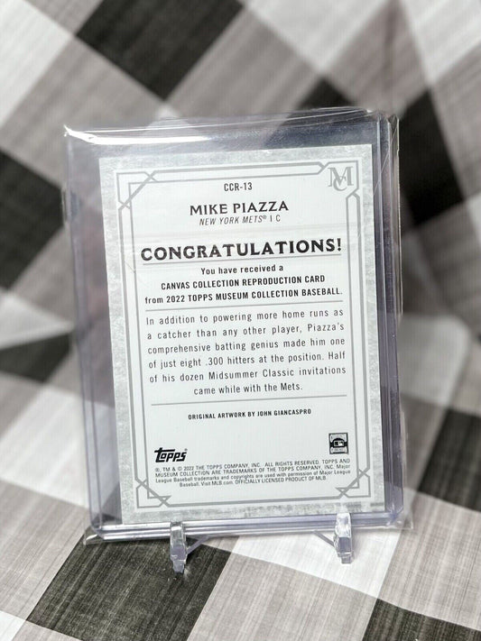 MIKE PIAZZA 2022 Topps Museum Collection Canvas Collection #CCR-13 - NY Mets