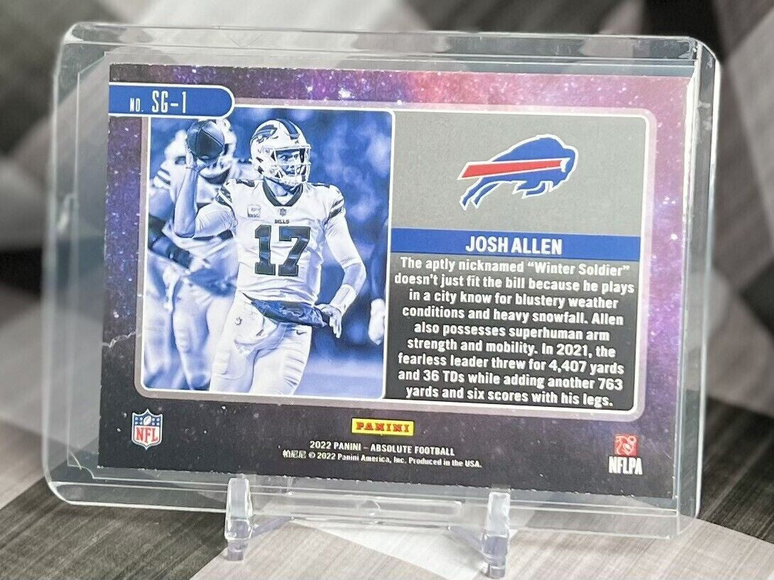 JOSH ALLEN 2022 Absolute Star Gazing Insert #SG-1  - Buffalo Bills & Wyoming QB