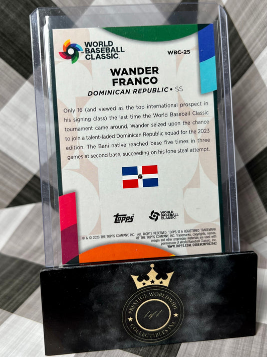 Wander Franco 2023 Topps Series 2 Black World Classic /299 #WBC-25