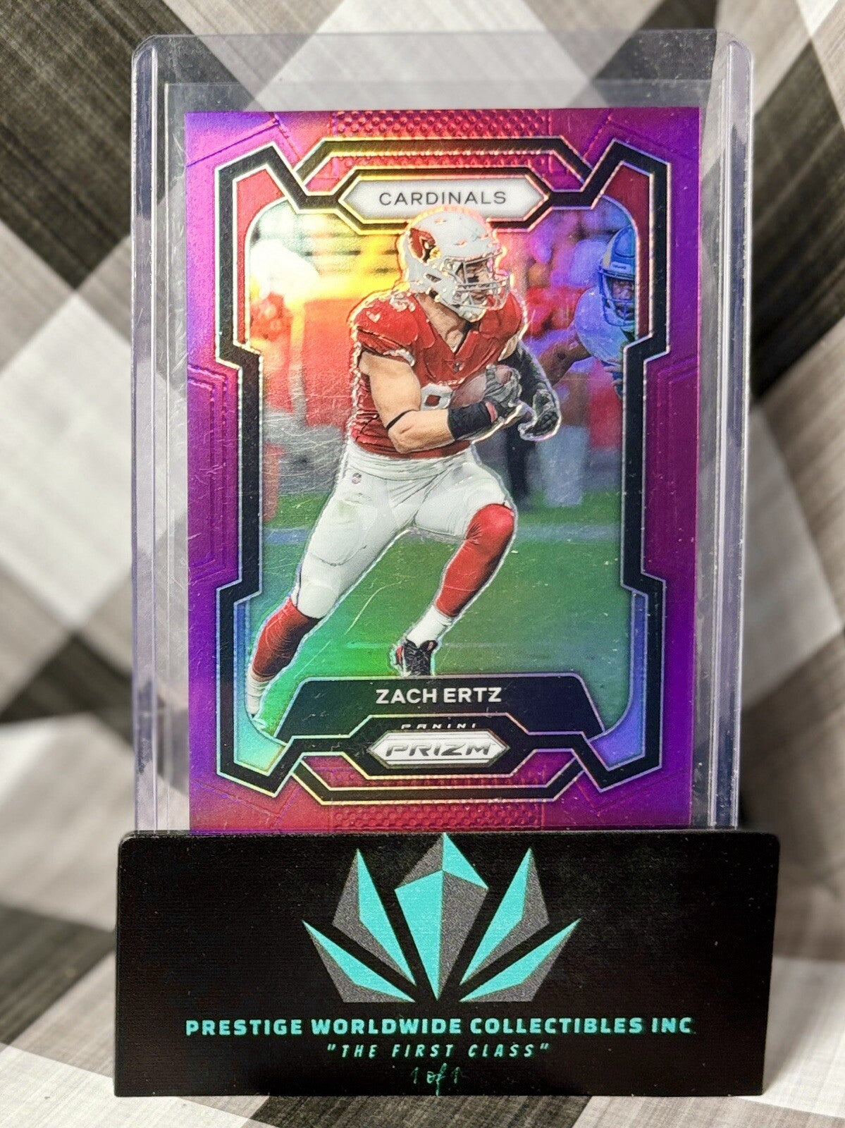 Zach Ertz 2023 Panini Prizm Purple Prizm /125 #6 Arizona Cardinals & Eagles