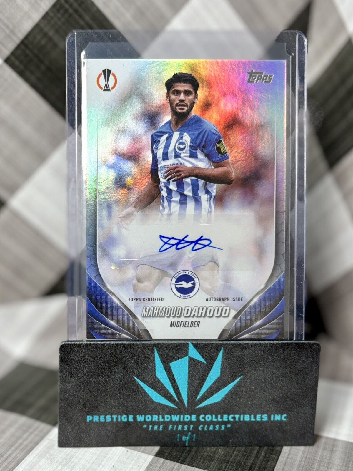 Mahmoud Dahoud 2023 Topps UEFA Club Soccer Auto #A-MD Brighton & Hove Albion