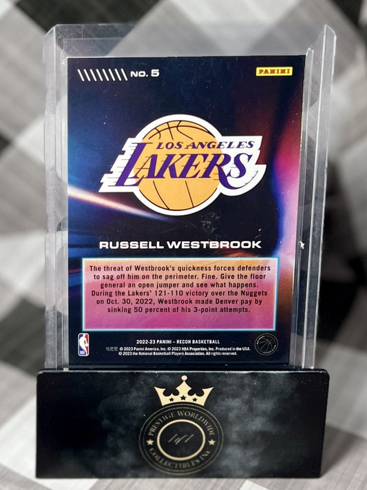 Russell Westbrook 2022-23 Recon Fleet Feet Holo Insert #5 Los Angeles Lakers