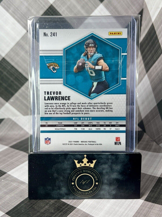 Trevor Lawrence 2021 Panini Mosaic NFL Debut Rookie #241 Jacksonville Jaguars RC