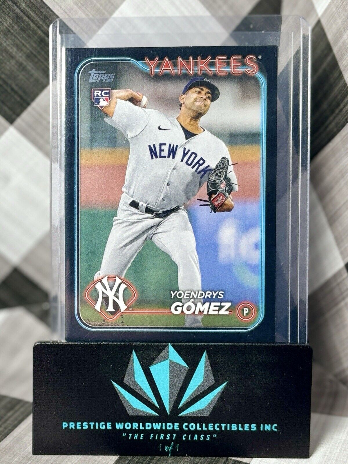 Yoendrys Gomez 2024 Topps Series 2 Black Parallel Rookie /73 #615 NY Yankees RC
