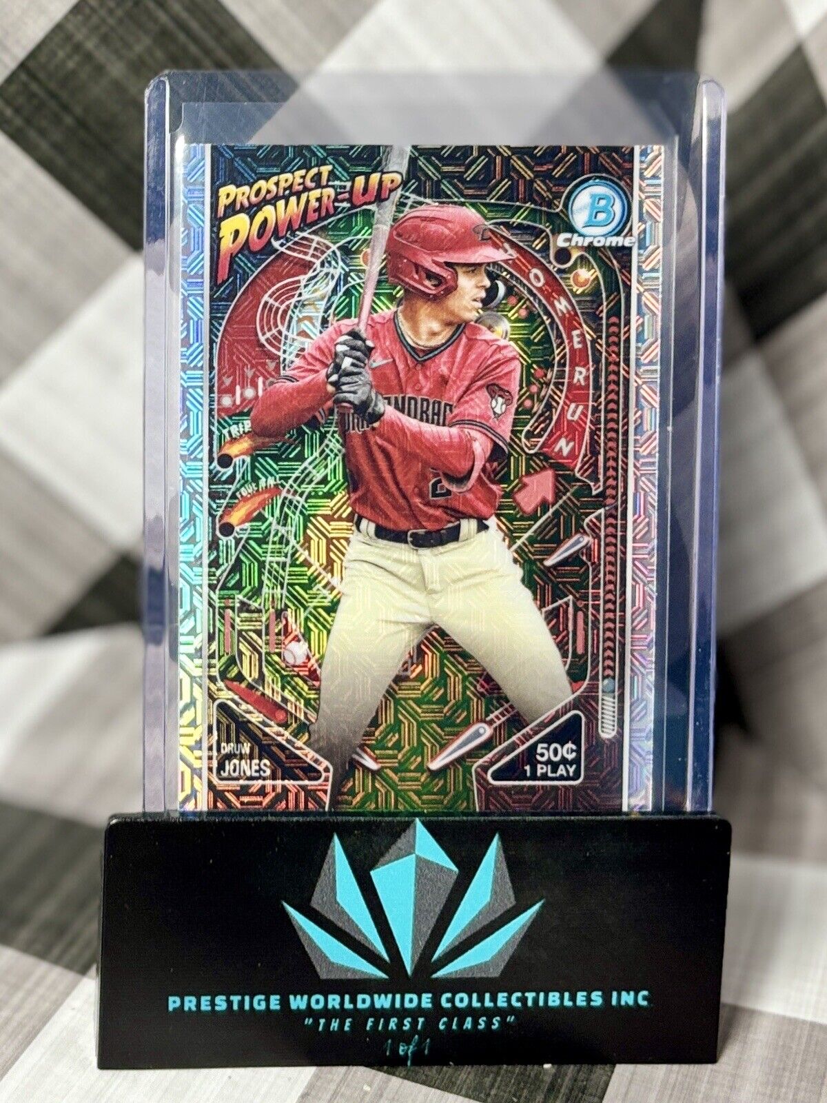 Druw Jones 2024 Bowman Chrome Prospect Power-Up Mojo #PP-4 AZ Diamondbacks