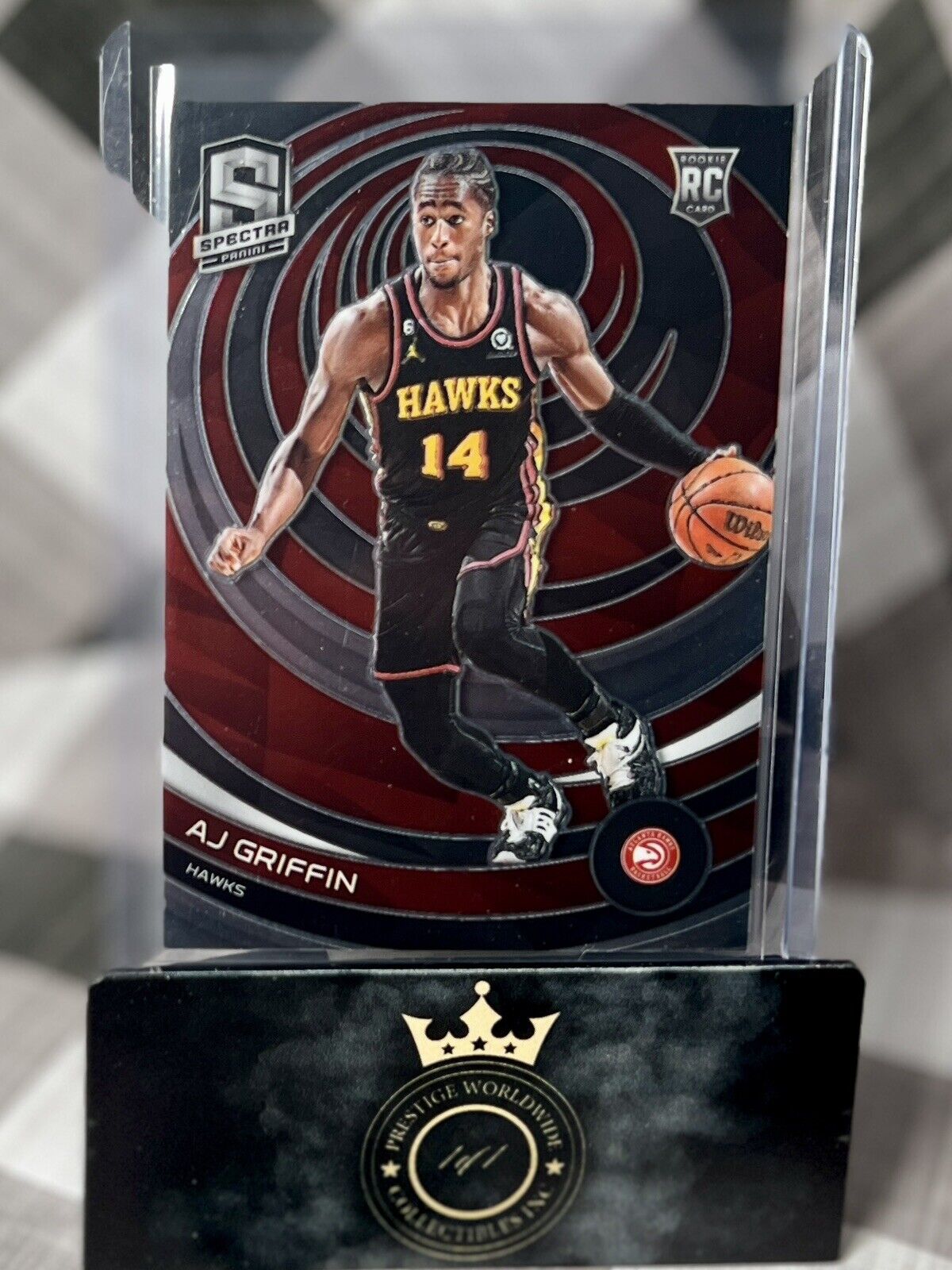 AJ Griffin 2022-23 Panini Spectra Basketball Rookie Base #166 ATL Hawks RC