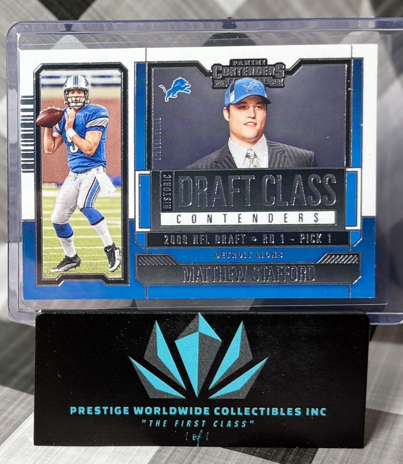 Matthew Stafford 2023 Panini Contenders Historic Draft Class #HDC-MS DET Lions