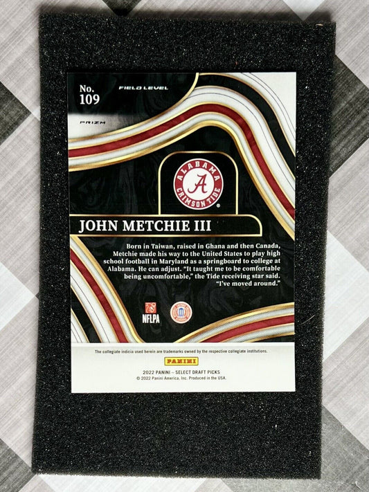 2022 Select Draft Picks John Metchie III Field Level SILVER Rookie #109 Texans