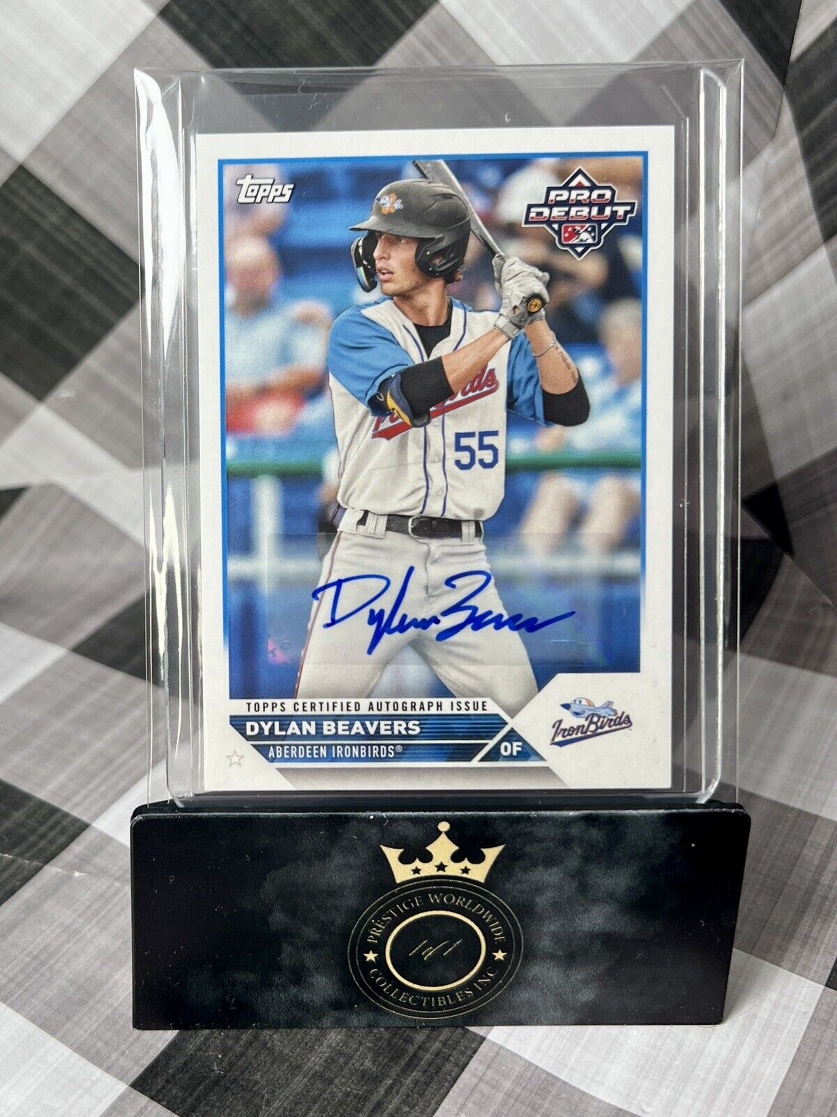 Dylan Beavers 2023 Topps Pro Debut Prospect Auto #PD-85 IronBirds/Orioles