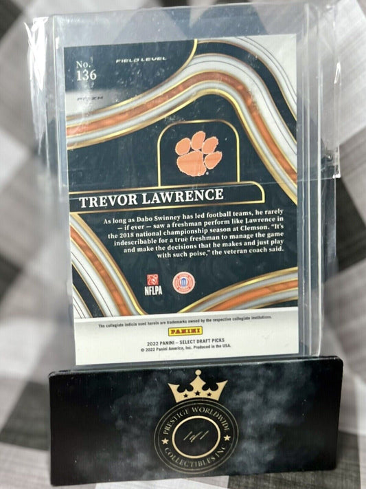 Trevor Lawrence 2022 Panini Select Draft Picks Hyper #136 - JAC Jags Clemson📈🔥
