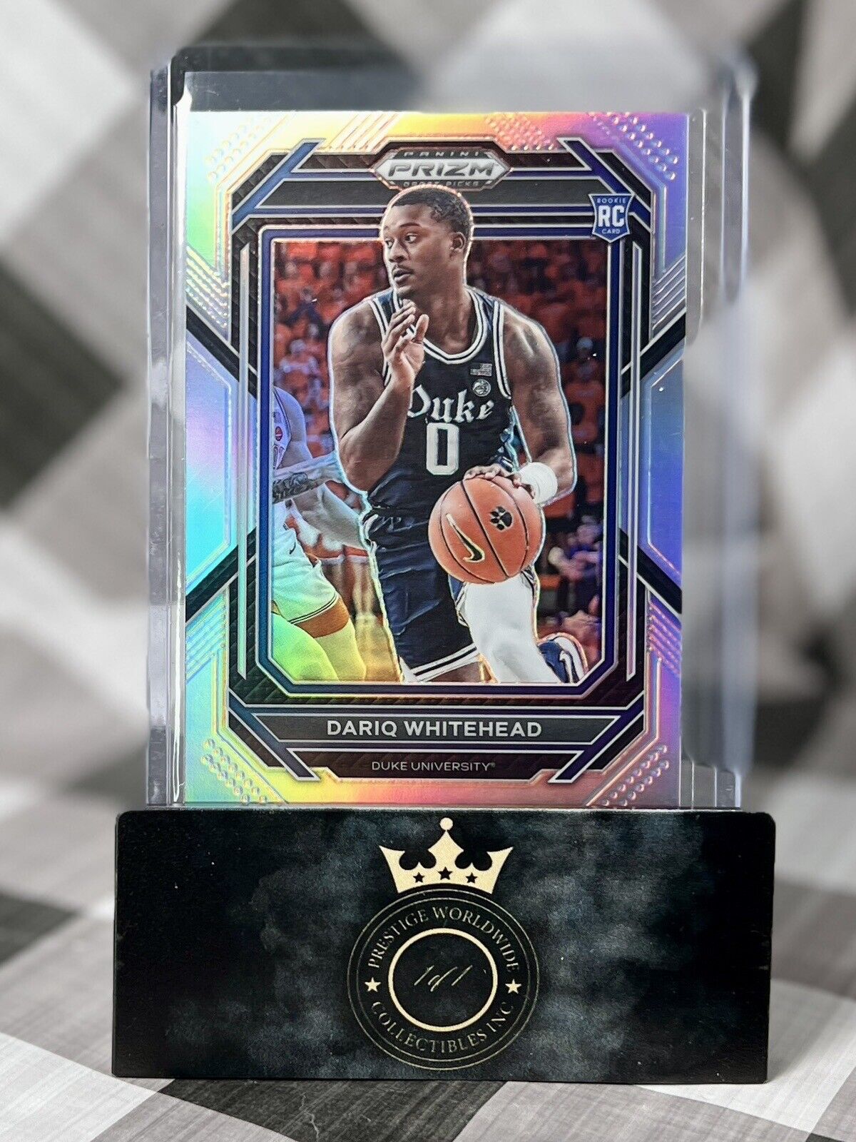 Dariq Whitehead 2023 Panini Prizm Draft Picks Silver Prizm Rookie #25 Nets Duke
