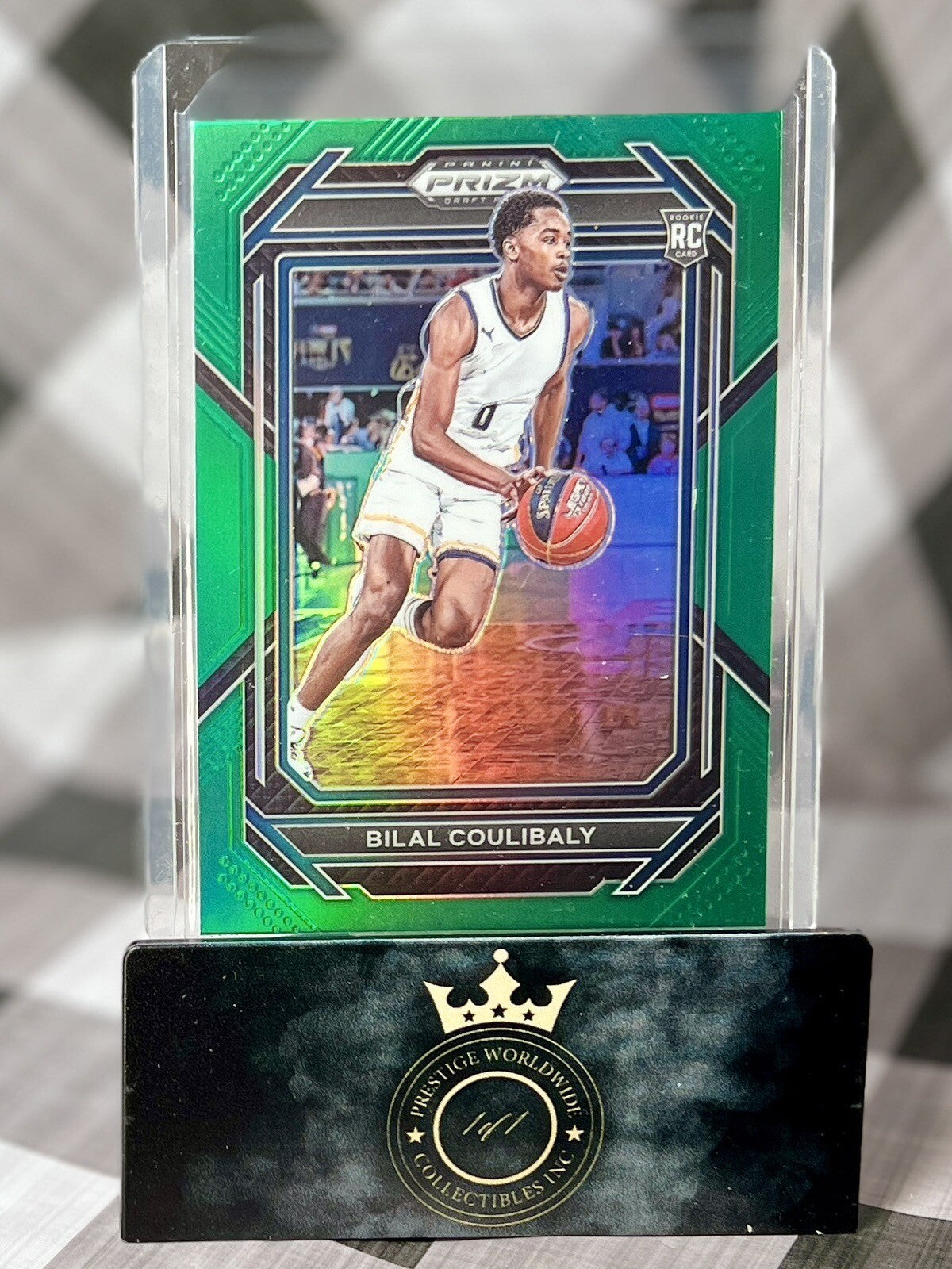 Bilal Coulibaly 2023 Panini Prizm Draft Picks Rookie Green Prizm #97 WA Wizards