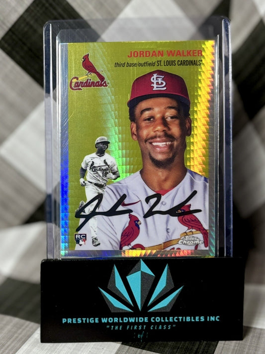 Jordan Walker 2023 Topps Chrome Platinum Prism Refractor Rookie #250 Cardinals