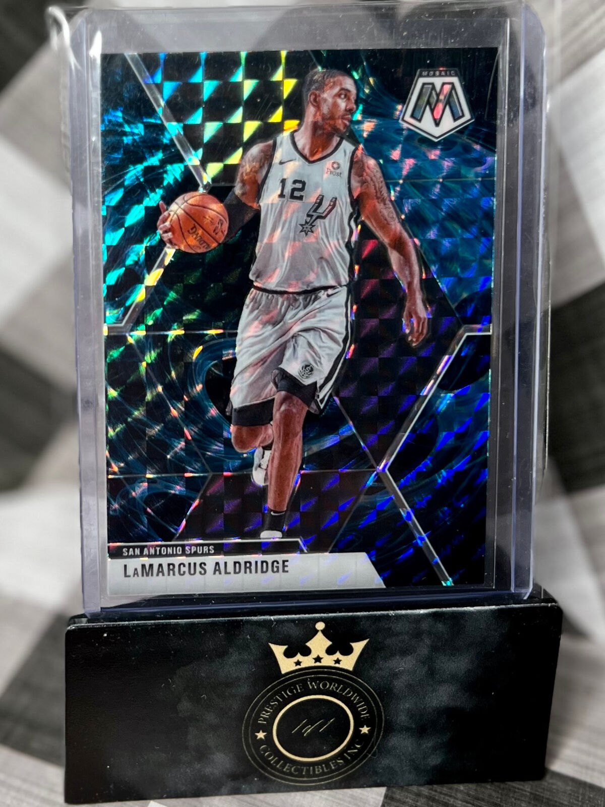 Lamarcus Aldridge 2019-20 Mosaic Genesis SSP #194 - Spurs
