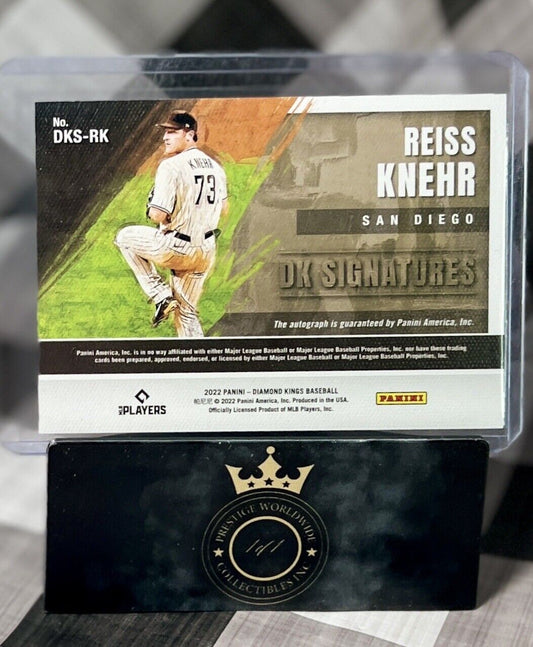 Reiss Knehr 2022 Diamond Kings DK Signatures Rookie Auto #DKS-RK SD Padres RC