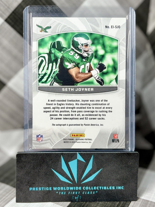 Seth Joyner 2023 Panini Illusions Elusive Ink Auto /299 #EI-SJO PHI Eagles HOF