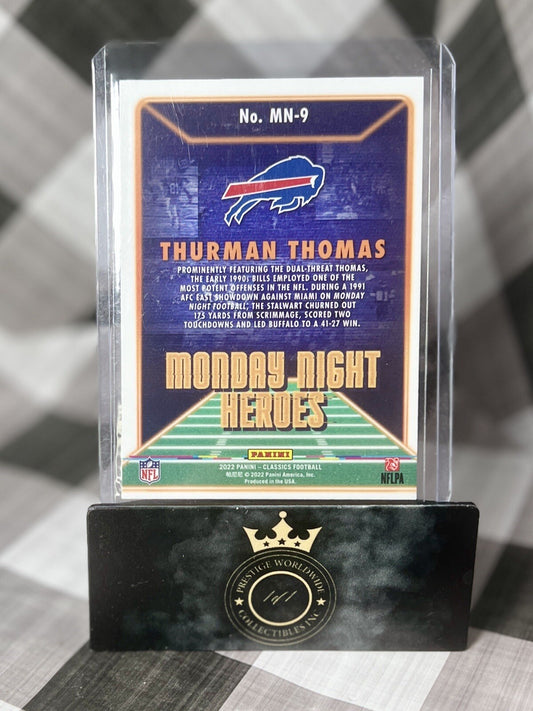 Thurman Thomas 2022 Panini Classics Monday Night Heroes #MN-9 Buffalo Bills HOF