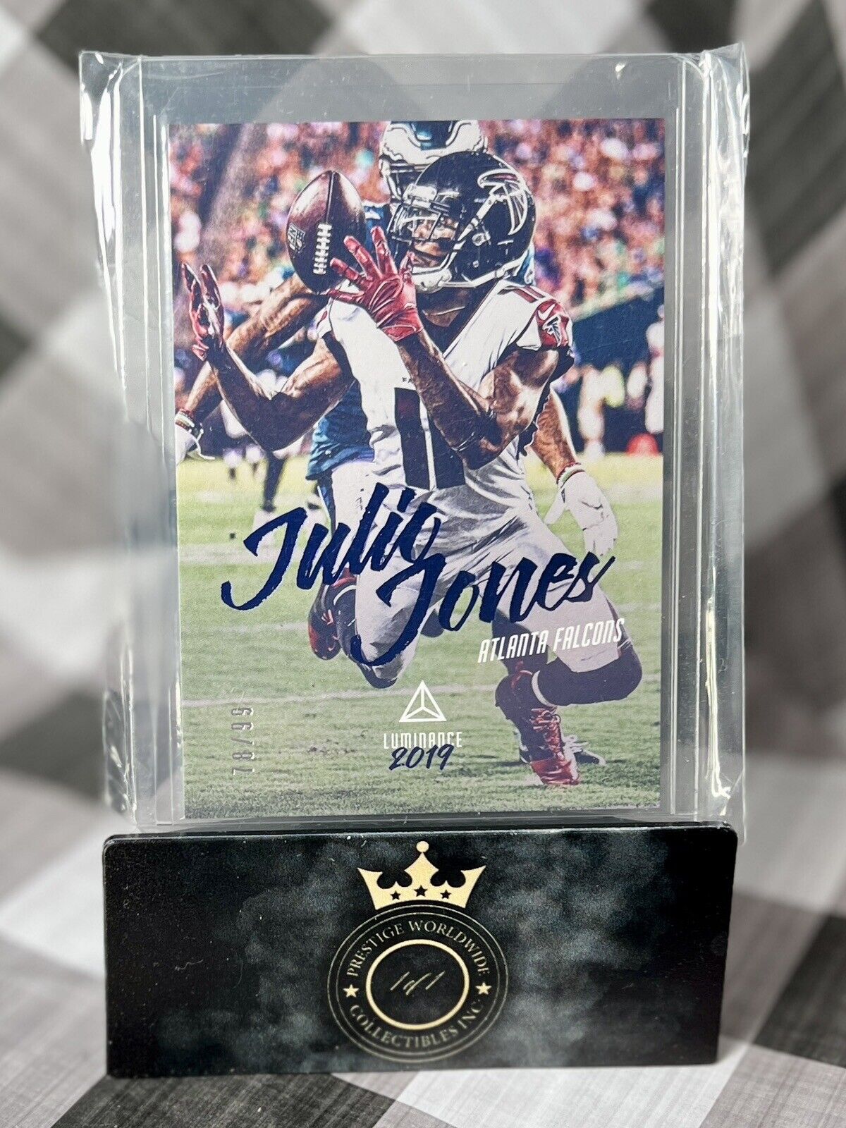 Julio Jones 2019 Panini Luminance Blue Parallel /99 #75 ATL Falcons & Eagles SP