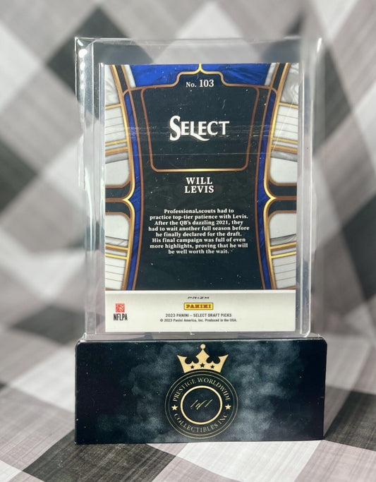 Will Levis 2023 Select Draft Picks Rookie Red Laser #103 Tennessee Titans RC