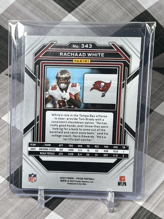 Rachaad White 2022 Panini Prizm Rookie Silver #343 TB Bucs RC