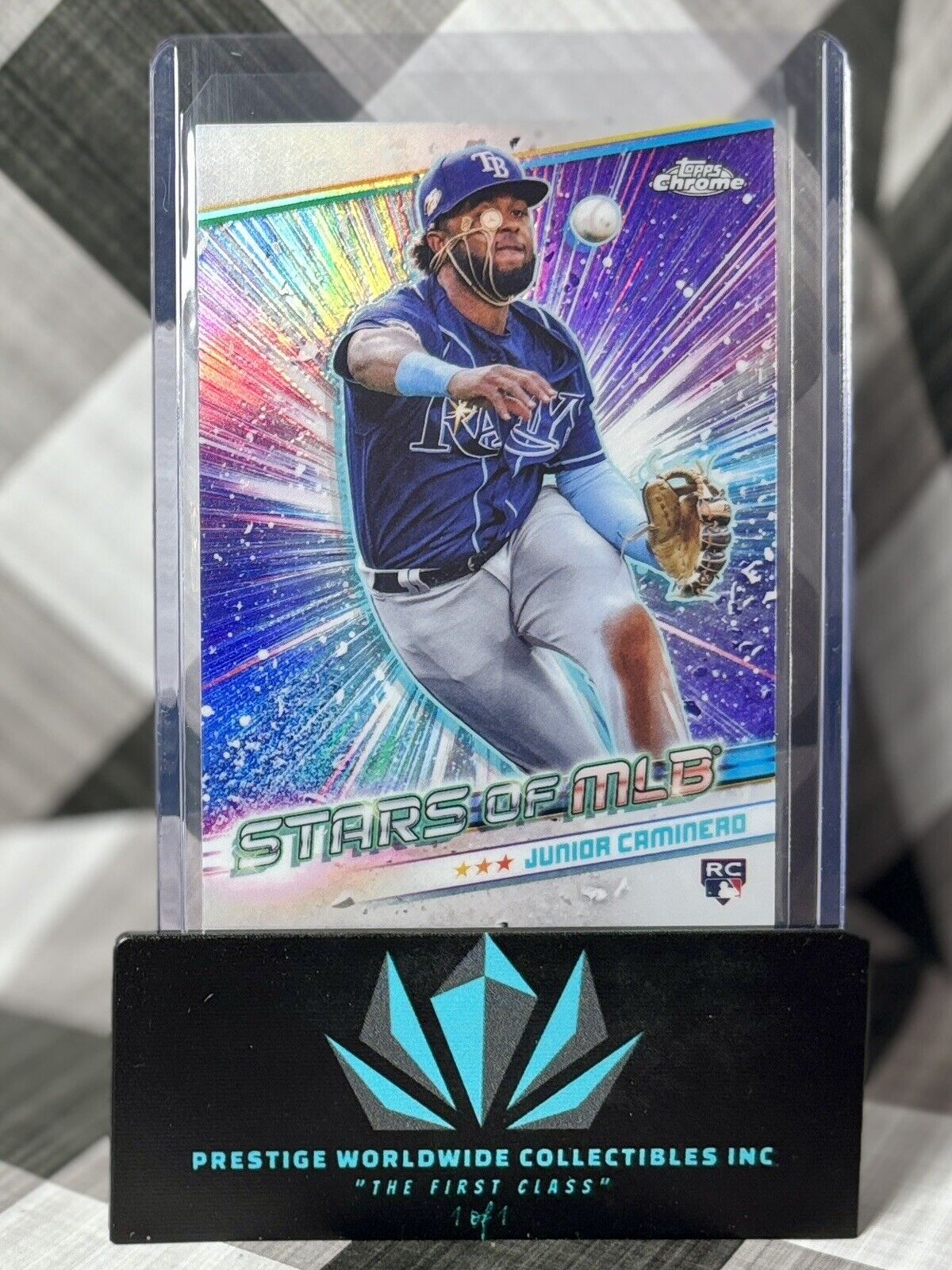 Junior Caminero 2024 Topps Series 2 Chrome Stars Of MLB Rookie #CSMLB-50 TB Rays