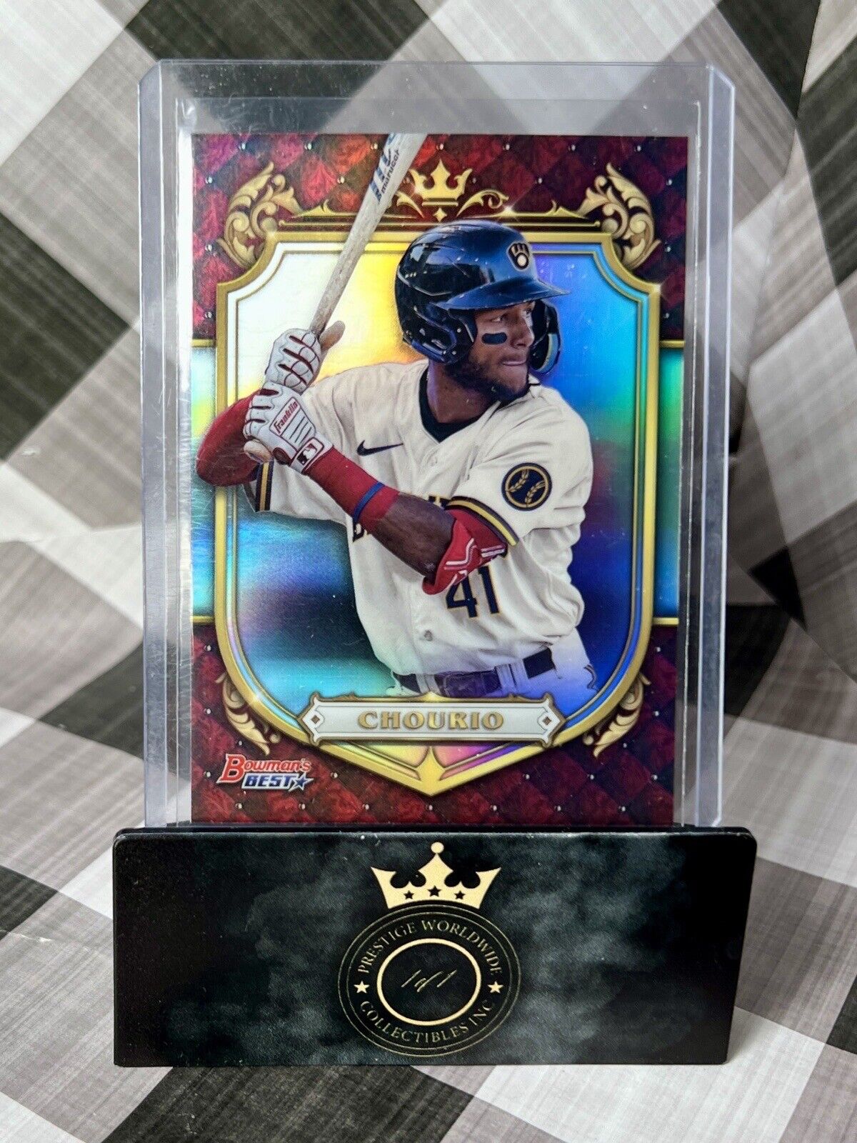 Jackson Chourio 2022 Bowman's Best Prospective Royalty #PR-3 Milwaukee Brewers