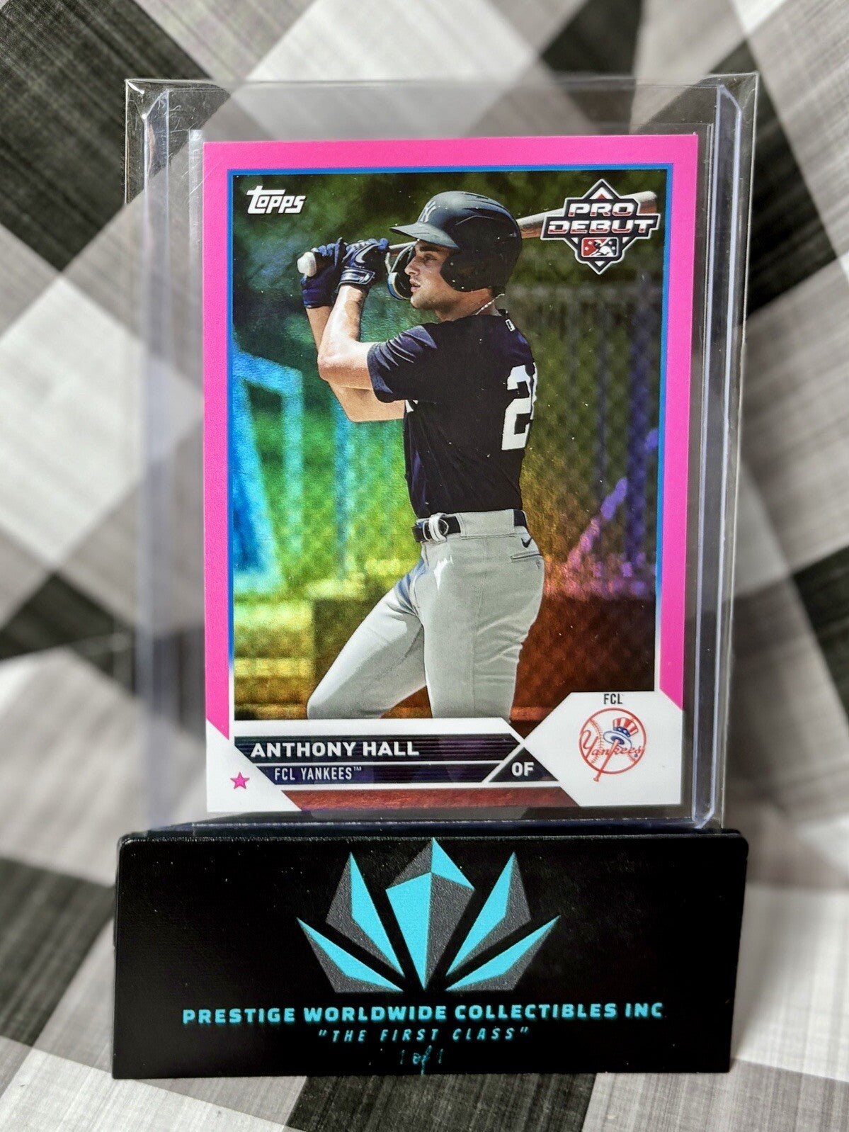 Anthony Hall 2023 Topps Pro Debut Pink /199 #PD-13 New York Yankees RC