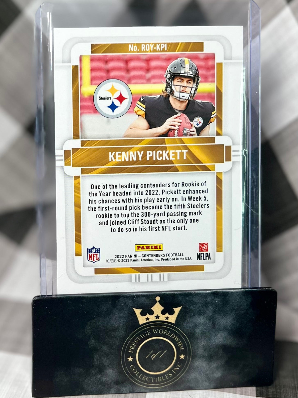 Kenny Pickett 2022 Contenders Rookie of the Year #ROY-KPI