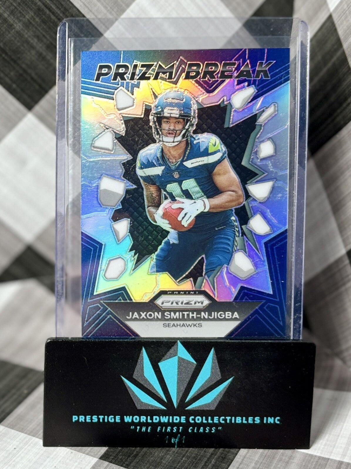 Jaxon Smith-Njigba 2023 Prizm Silver Prizm PrizmBreak Rookie #PB-2 Seahawks RC