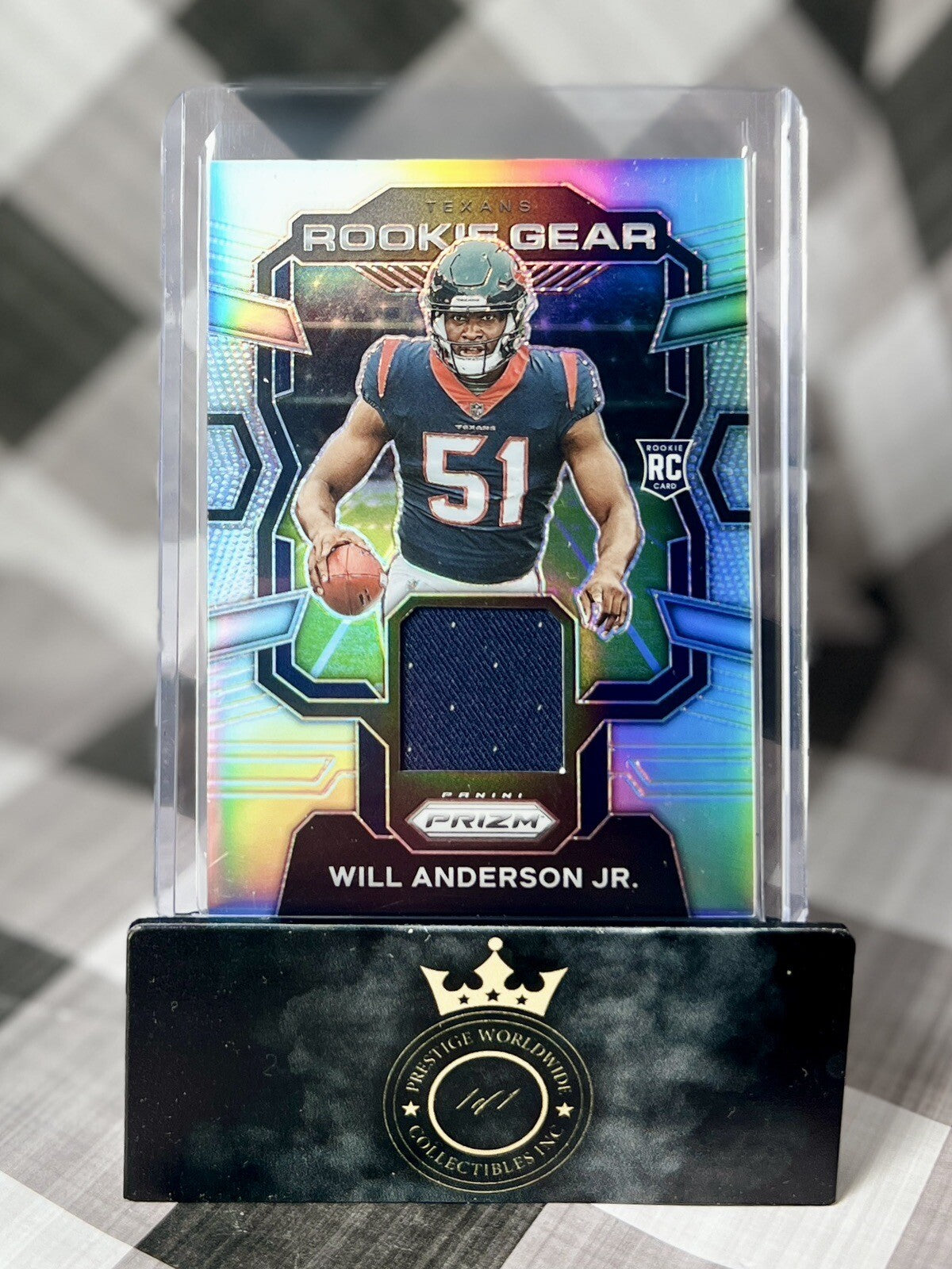 Will Anderson Jr. 2023 Panini Prizm Rookie Gear Patch #RG-WA Houston Texans RC