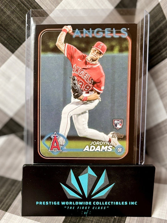 Jordyn Adams 2024 Topps Series 2 Black Border Rookie /73 #470 LA Angels RC