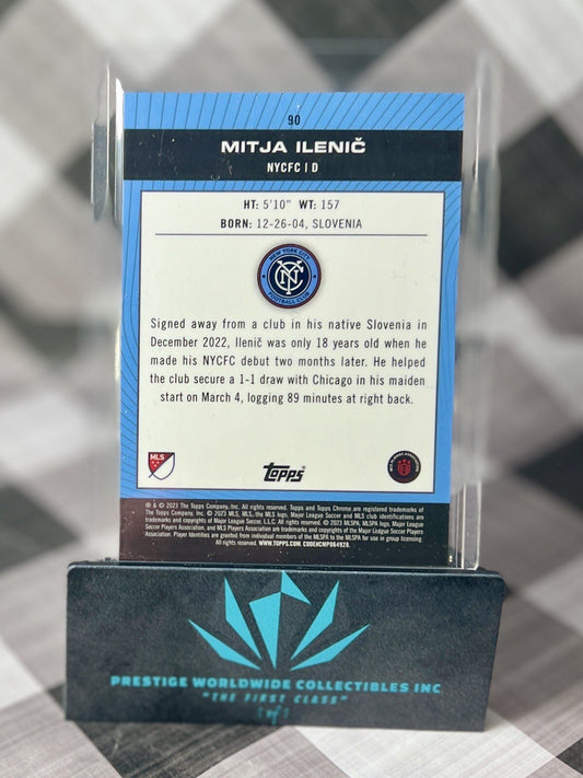 Mitja Ilenic 2023 Topps Chrome MLS Gold Pitch Prodigies Rookie /50 #90 NYCFC RC