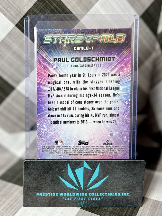 Paul Goldschmidt 2024 Topps Series 1 Chrome Stars of the MLB #CSMLB-1 Cardinals