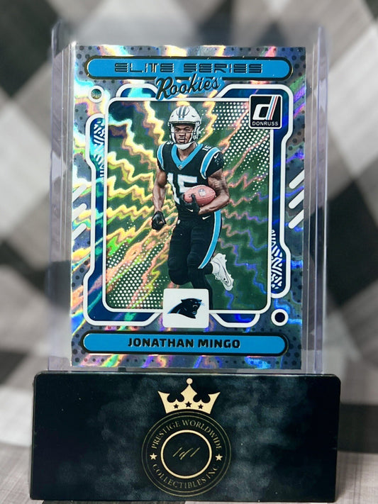 Jonathan Mingo 2023 Panini Donruss Elite Series Rookies #14 Carolina Panthers RC