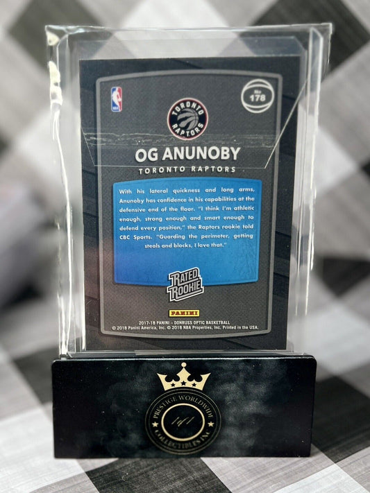 OG Anunoby 2017-18 Donruss Optic Rated Rookie Red Yellow #178 Toronto Raptors RC
