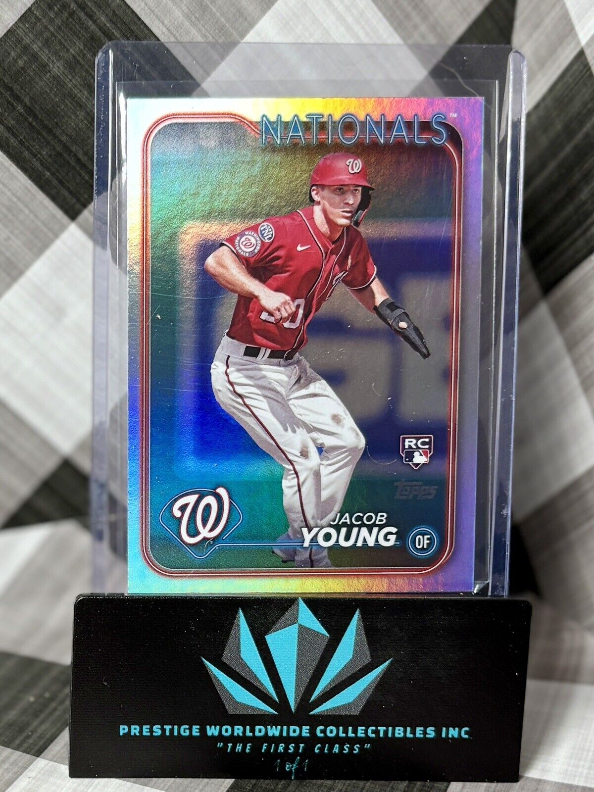 Jacob Young 2024 Topps Series 2 Rainbow Foil Rookie #397 Nationals RC