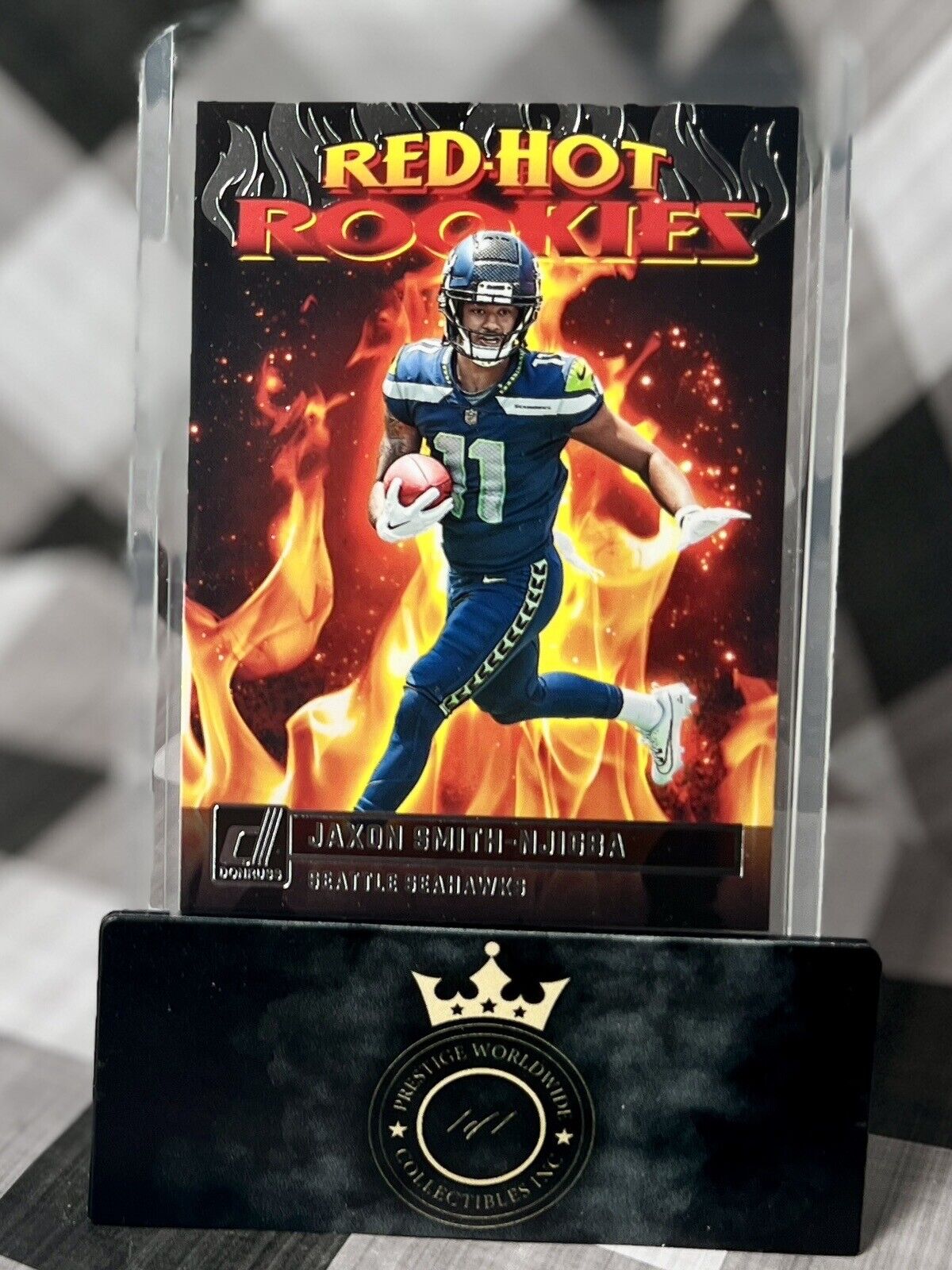 Jaxon Smith-Njigba 2023 Donruss Red Hot Rookies SP #RHR-4 Seattle Seahawks RC