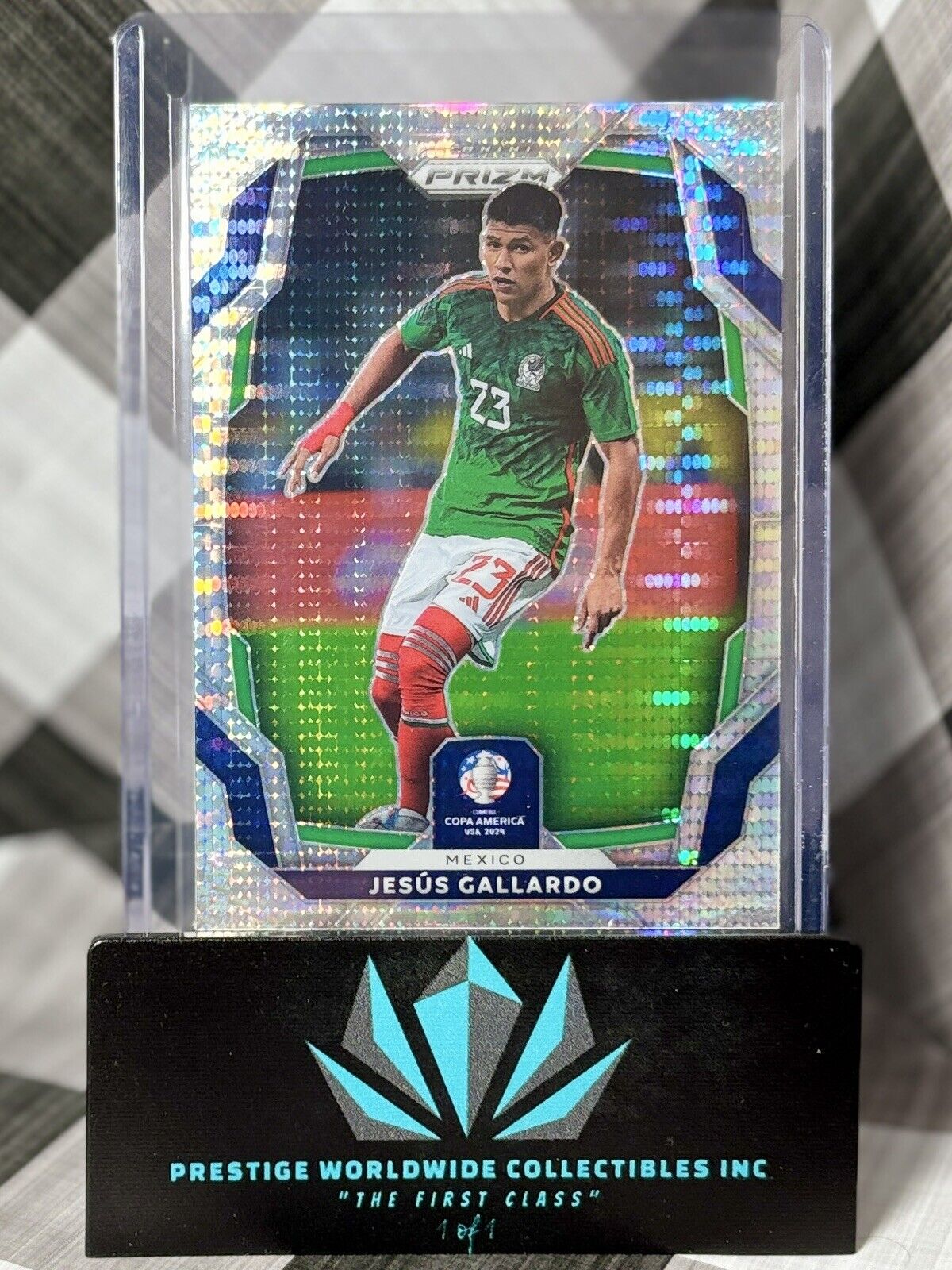 Jesus Gallardo 2023-24 Prizm Copa America Silver Pulsar Prizm #130 Mexico