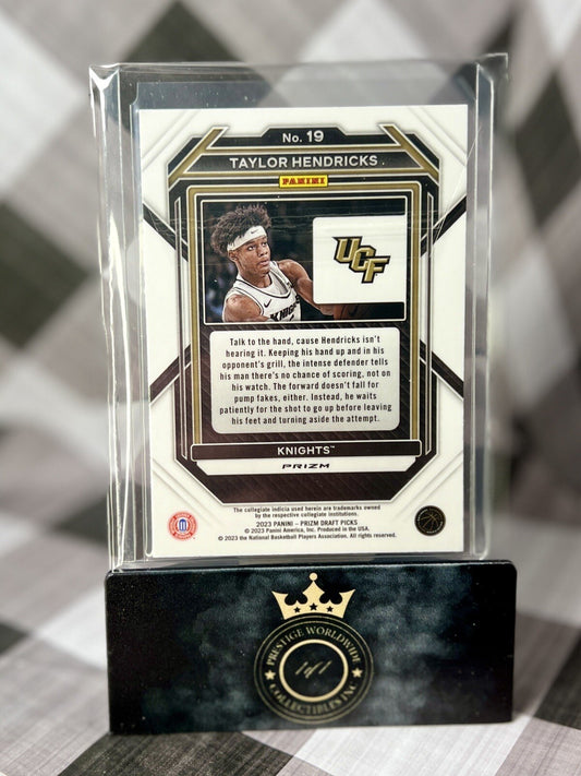 Taylor Hendricks 2023 Prizm Draft Picks Green Prizm #19 UCF & Utah Jazz RC