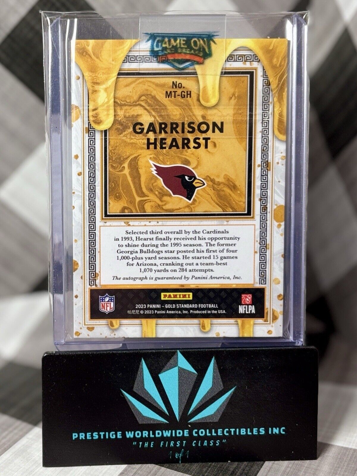 Garrison Hearst 2023 Gold Standard Midas Touch Auto /99 #MT-GH AZ Cardinals