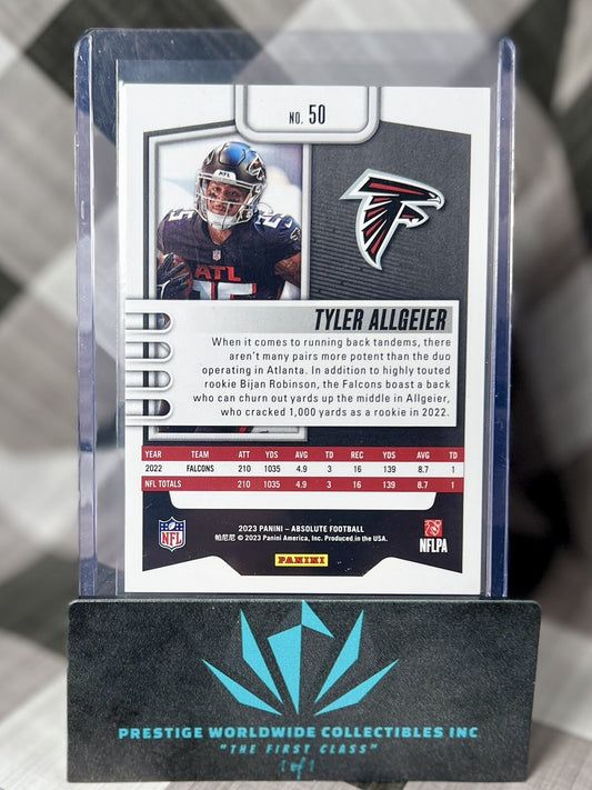 Tyler Allgeier 2023 Panini Absolute Football Orange Mosaic /299 #50 ATL Falcons