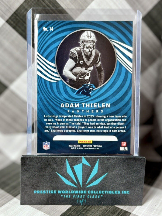 Adam Thielen 2023 Illusions Red Foil /175 #14 Carolina Panthers & SF 49ers SP