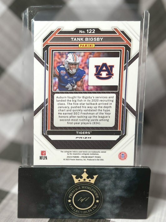 Tank Bigsby 2023 Panini Prizm Draft Picks Red Cracked Ice #122 Auburn & Jags