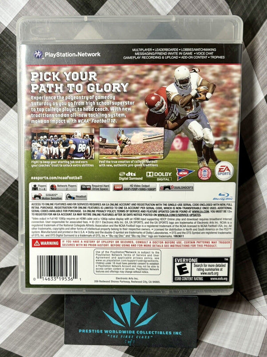 NCAA Football 12 PS3 Playstation 3