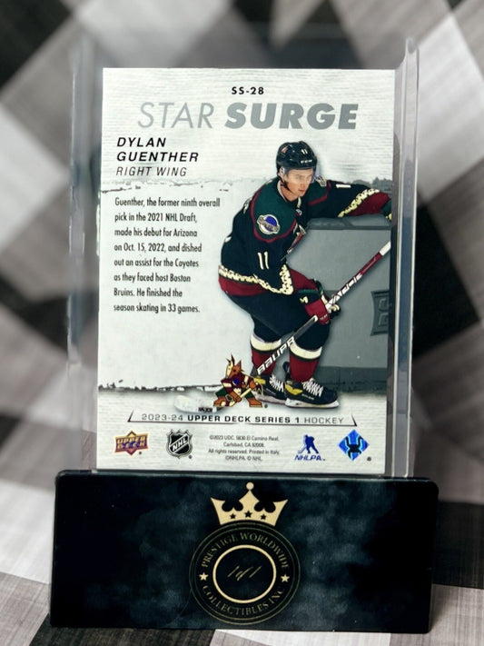 Dylan Guenther 2023-24 Upper Deck Series 1 Star Surge #SS-28 Arizona Coyotes