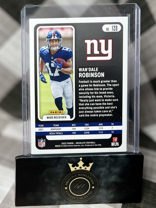 Wan’dale Robinson 2022 Panini Absolute Orange Foil /75 #120 - NY Giants