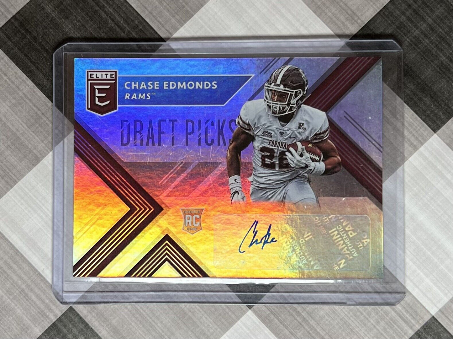 2018 Elite Draft Picks #182 Chase Edmonds Auto